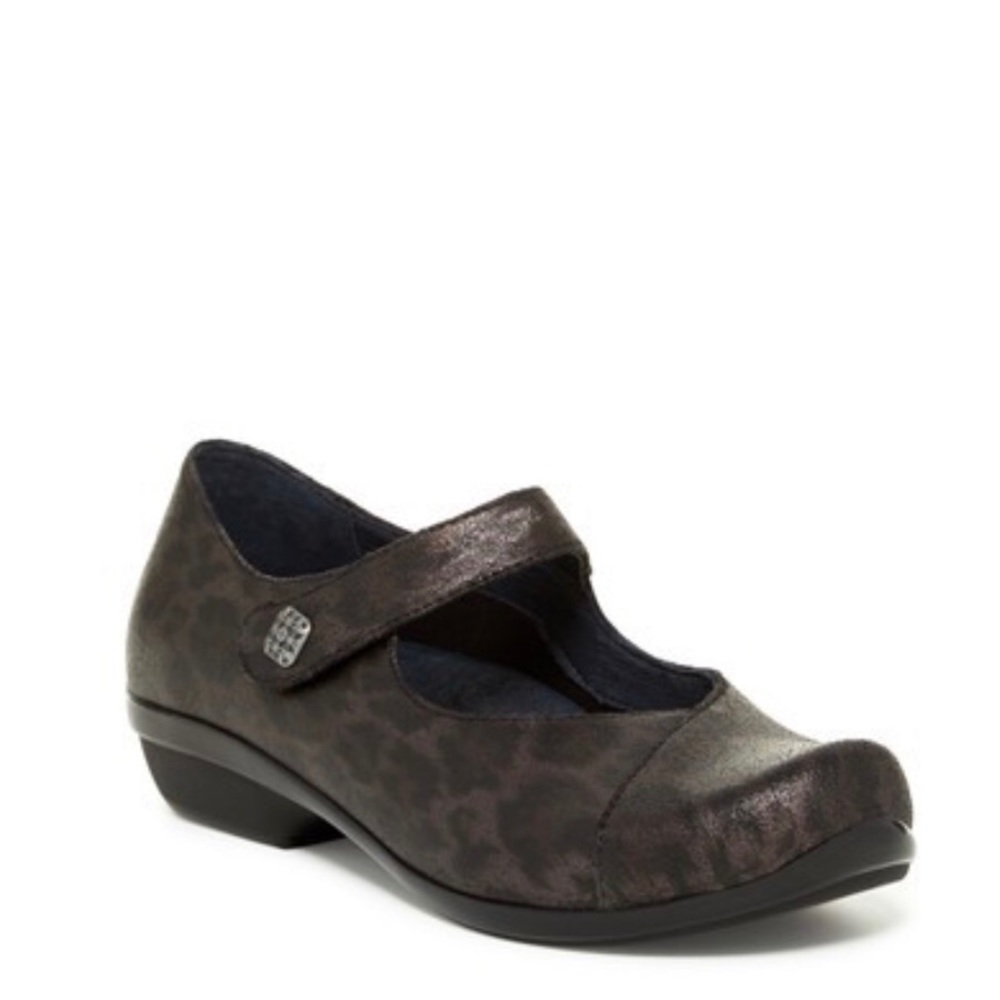 Dansko Opal Metallic Leopard Mary Jane size 38